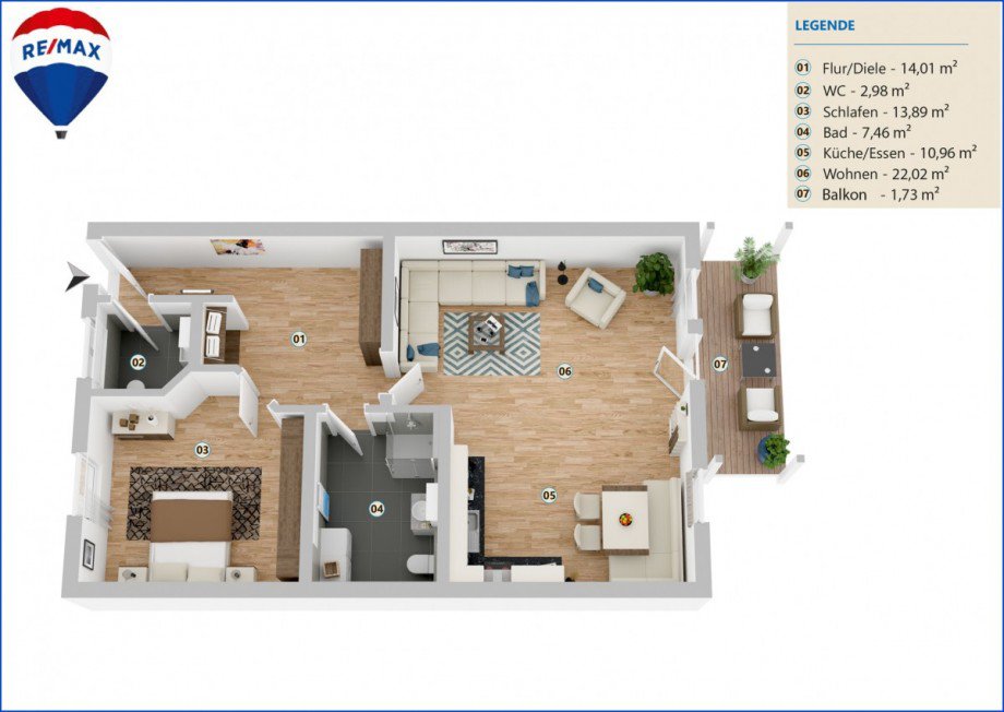 Grundriss_WE 6_DG_WEST Dachgeschosswohnung Bad W�rishofen
