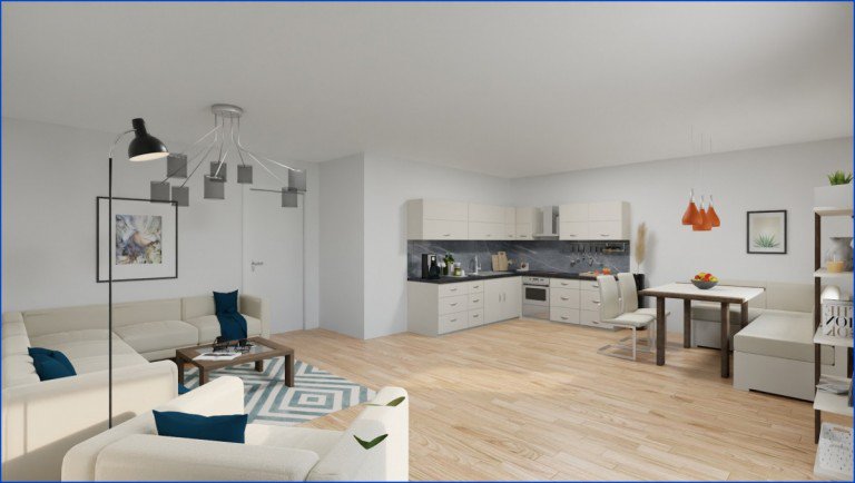 Wohnessbereich Bad W�rishofen Etagenwohnung Erstbezug in Top-Lage: Moderne Neubau-Mietwohnung in der Stadtmitte