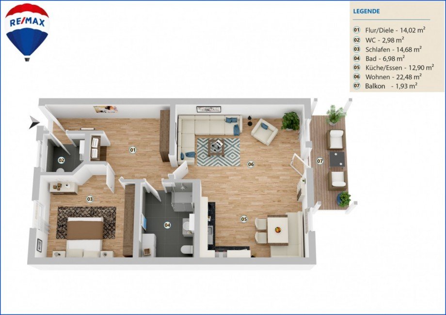 Grundriss_WE 4_OG_WEST Etagenwohnung Bad W�rishofen