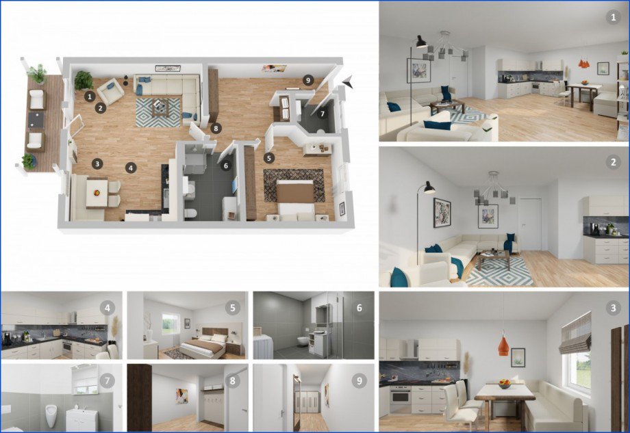 Collage OST Etagenwohnung Bad W�rishofen