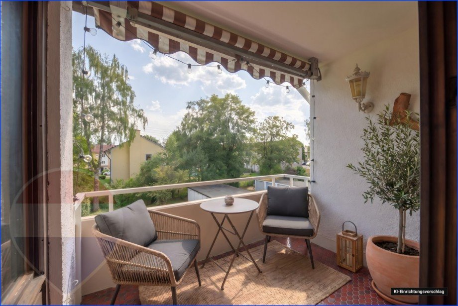 KI-Bild Balkon 2 Etagenwohnung Altenstadt