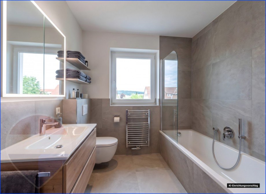 KI-Bild Bad 2 Etagenwohnung Altenstadt